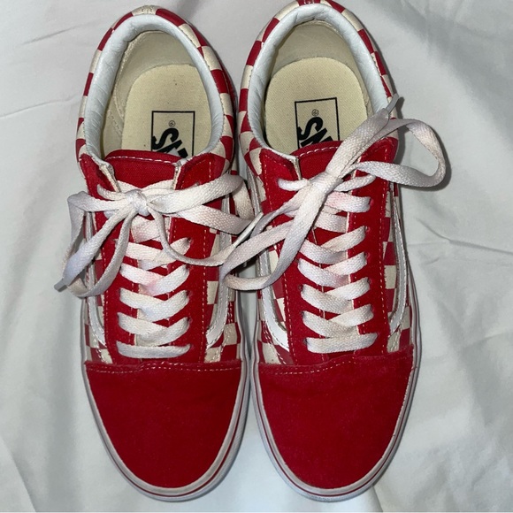 Vans Shoes - Red Vans Old Skool lowtops